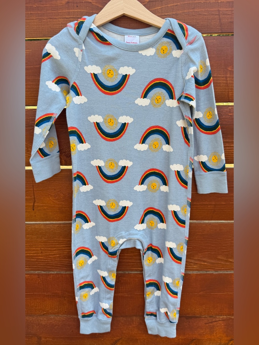 Hanna Andersson organic cotton rainbow romper 3T READ DESCRIPTION